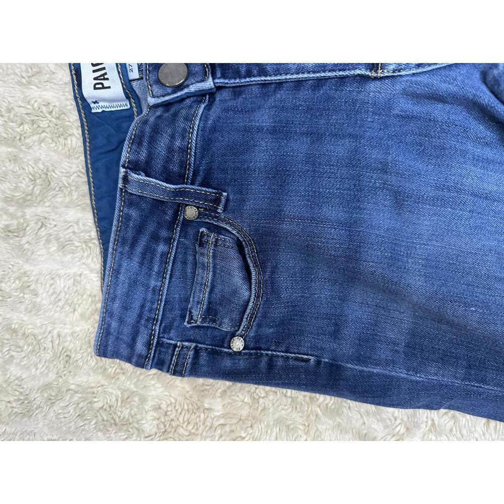 Paige Skyline Ankle Peg Y2K Bridgette medium wash modern skinny jeans Size 27 - Picture 3 of 10